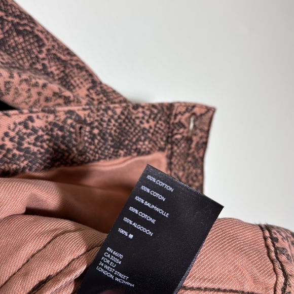 Free People L Snake Trucker Jacket - Picture 7 of 9